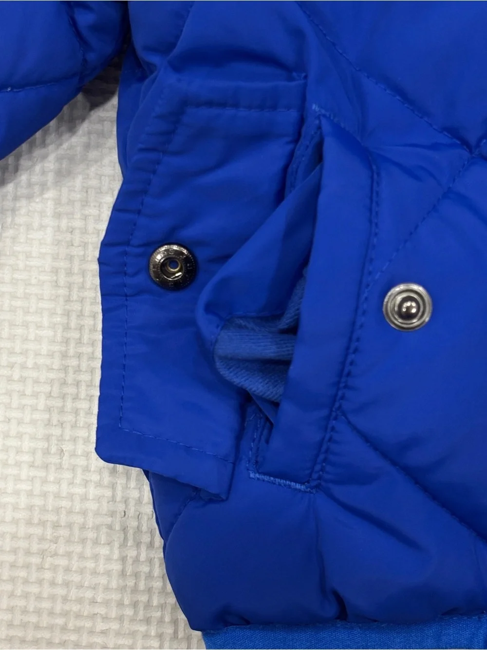 Cat & Jack Blue Quilted Puffer Jacket (Sherpa Lined Hooded Coat)